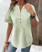Meline | Blouse Rayée Douce