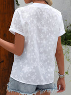 Fleur™ — Blouse estivale élégante à motif délicat