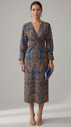 Julieta | Robe midi imprimée