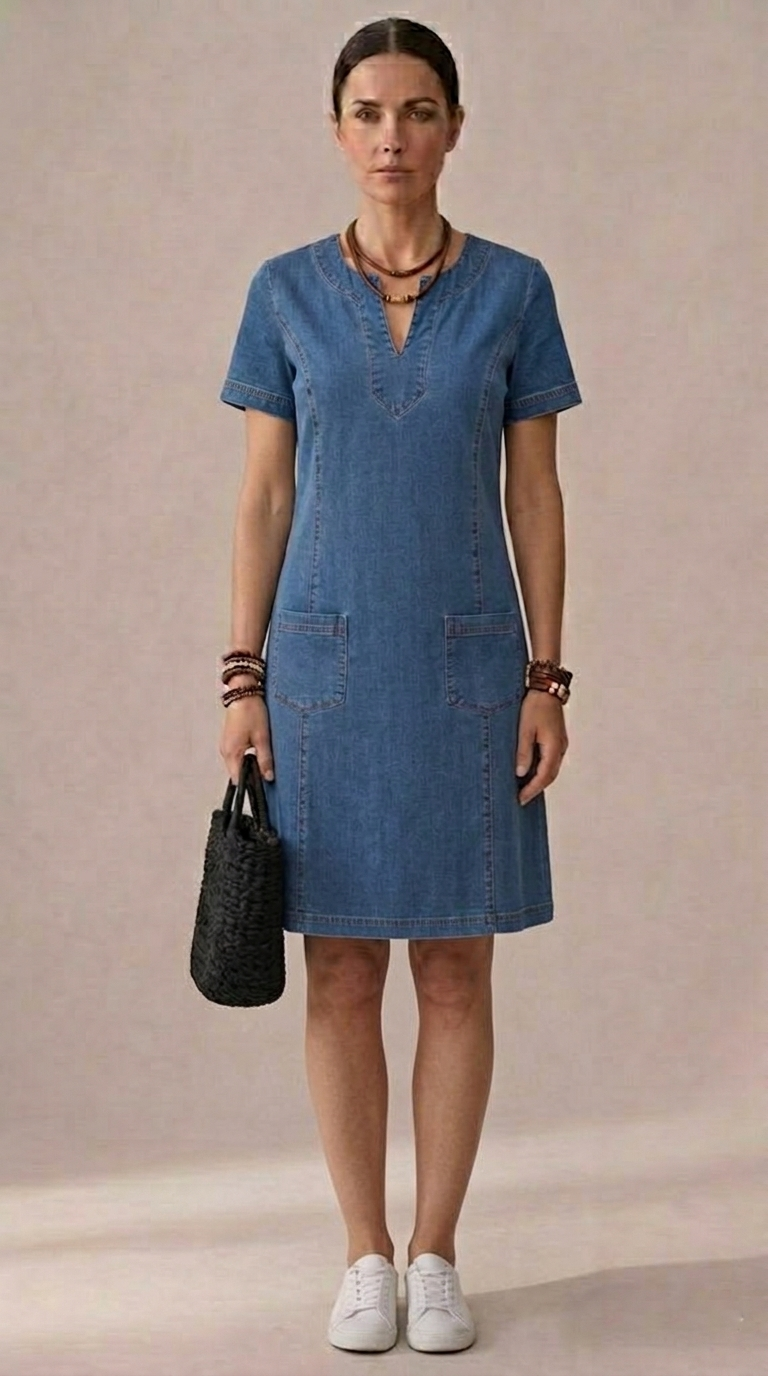 Jana | Robe en jean confortable