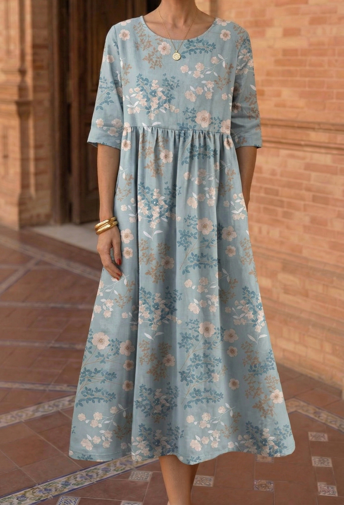 Émeraude | Robe Midi Décontractée