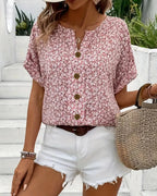 Jenna | Blouse boutonnée fleurie